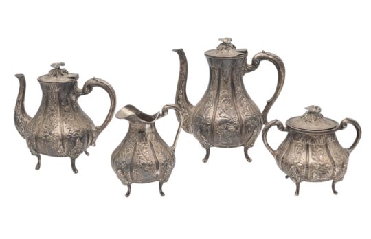 185: A Four-Piece 900 Silver Tea and Coffee Service