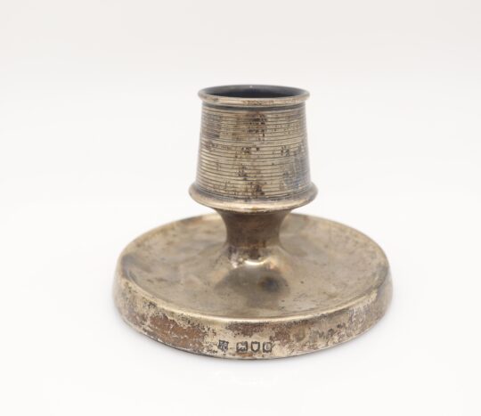 186: A sterling silver match striker, stamped with silver hallmark, London, circa1898